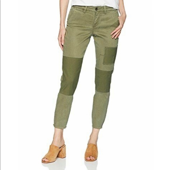 NYDJ Pants - NYDJ SKINNY CHINO OLIVE GREEN SATEEN DENIM Sz 12